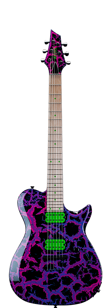 Kiesel Guitars 2-Color Crackle Finish